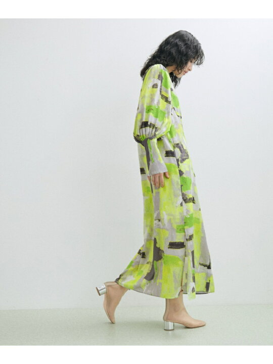 楽天市場】【SALE／30%OFF】ボリュームスリーブプリントワンピース 
