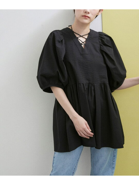 楽天市場】【WEB限定・2WAY】バルーンスリーブチュニック ADAM 