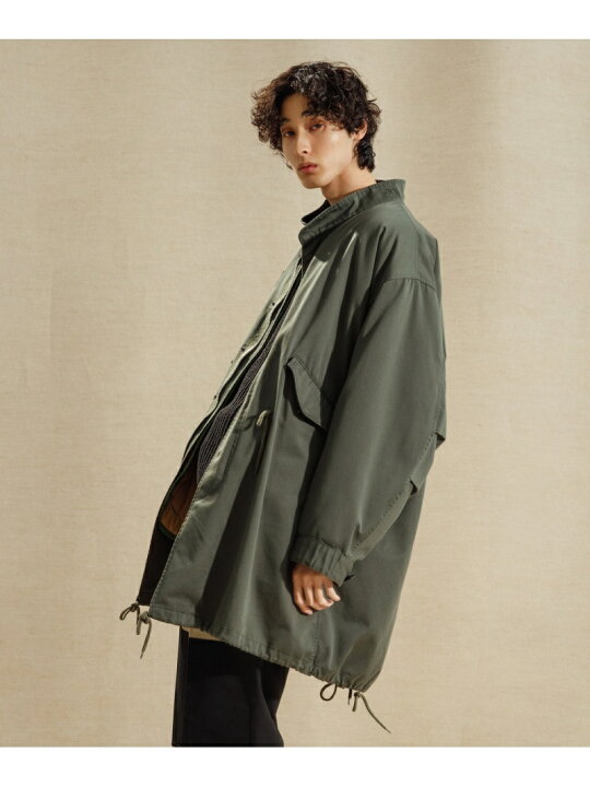 完売品】アダムエロペ M-65 ビッグシルエット モッズコート 楽天市場  