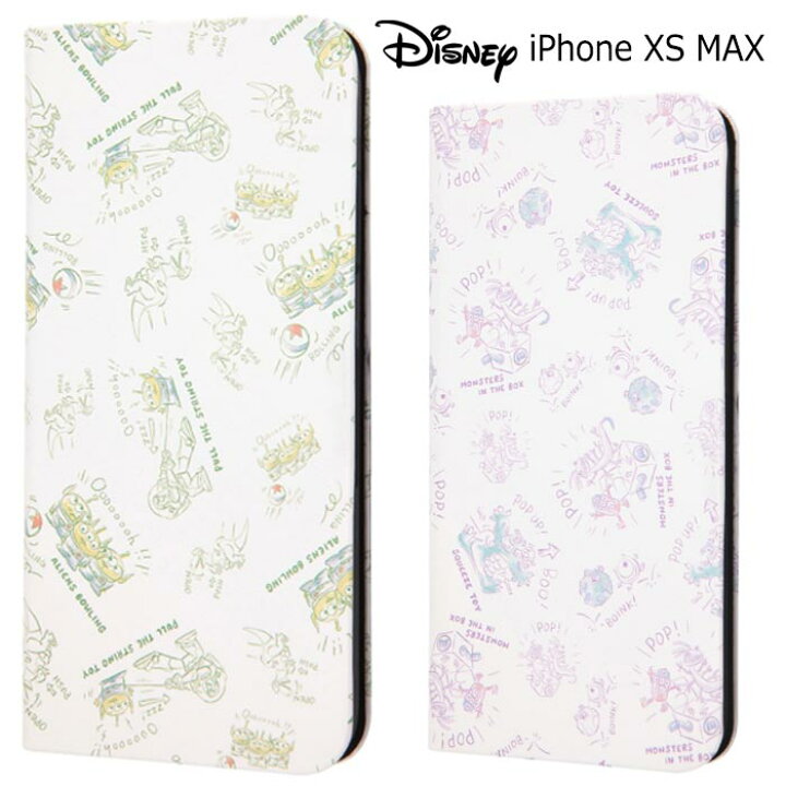 楽天市場 送料無料 Iphone Xs Max ディズニー ピクサー 手帳型 ケース カバー 手帳型ケース キャラクター フリップ シンプル かわいい Disney モンスターズインク トイストーリー エイリアン アイフォン Xsmax Iphonexsmax 6 5 テンエスマックス スマホケース