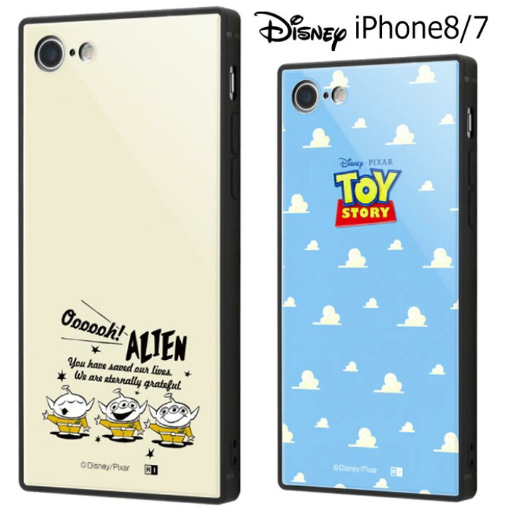 楽天市場 Iphone8 Iphone7 ディズニー トイストーリー 耐衝撃 スクエア ガラス ケース カバー ハイブリッド ガラスケース キャラクター ソフト ソフトケース ハード ハードケース グッズ 可愛い エイリアン ロゴ アイフォン Iphone 8 7 スマホケース スマホカバー S