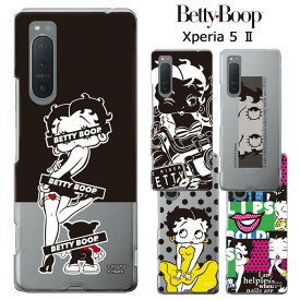 Xperia 5 II ベティ・ブープ クリア ケース カバー ハード ハードケース クリアケース キャラクター グッズ ベティちゃん BETTYBOOP ベティー ベティーちゃん パジー エクスペリア 5II ファイブ マークツー 2 Xperia5II SOG02 5II スマホカバー スマホケース s-ow-7g568