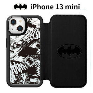 [  iPhone13mini obg} KX tbv P[X 蒠^ 蒠^P[X Jo[ 蒠 蒠P[X NAP[X }OlbgbN IC J[h[ |Pbg BATMAN DCR~bNX u