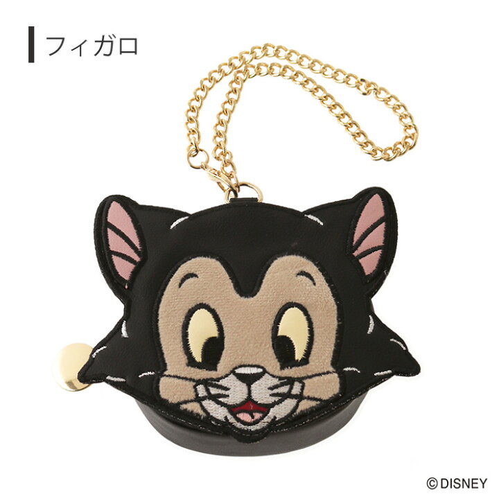 楽天市場 ディズニー ピノキオ ダイカット ポーチ チャーム フィガロ クリオ コンパクト 小さい Puレザー パッチワーク バッグチャーム チェーン レディース かわいい キャラクター グッズ シンプル コイン 雑貨 小物 小銭 リップ コインケース 合成皮革 合皮 革 ネコ