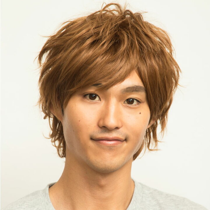 楽天市場 男女兼用 イケメン 耐熱 ウイッグ エアリーショート ナチュラル ライトブラウン 茶髪 茶 自然 Wig アニメ メンズ レディース ショートヘア ホスト かつら カツラ コスプレ コスチューム 男装 ボリューム ハロウィンコスプレ ハロウィン 仮装 文化祭 忘年会 S