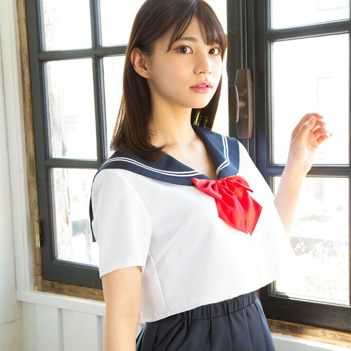 楽天市場 リボン セーラー ネイビー 制服 学生 セーラー服 学生服 トップス リボン スカート ミニ 赤 プリーツ プチプラ 安い 撮影会 撮影 大人 セクシー キュート かわいい 定番 制服コス コスチューム セット 一式 ハロウィン コスプレ 宴会 仮装 衣装 女性