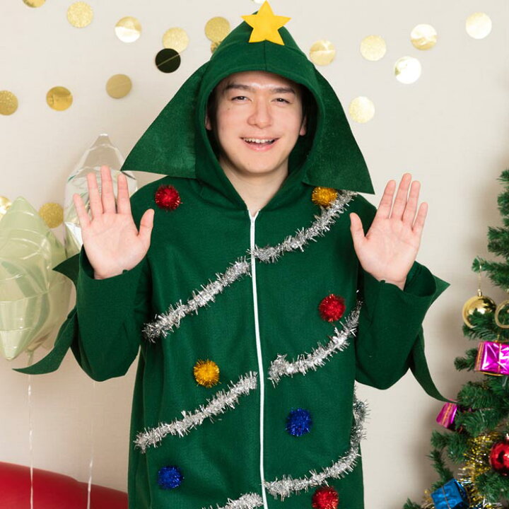 楽天市場 男女兼用 ツリーパーカー ツリー クリスマスツリー サンタコス サンタ 羽織 コート 上着 クリスマス コスチューム 男性用 メンズ 大きいサイズ クリスマス コスプレ衣装 クリスマスコスチューム コスプレ 仮装 衣装 サンタコスプレ セクシー 即納 X Mas S
