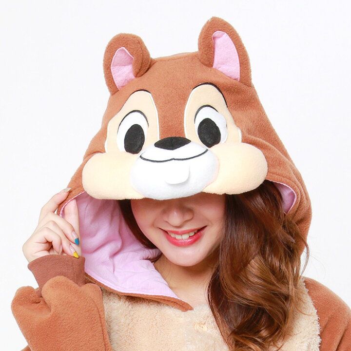 楽天市場 送料無料 ディズニー チップ 着ぐるみ きぐるみ キャラクター チップ デール りす なりきり メンズ レディース 男女兼用 大人用 大人 フリーサイズ 大きめ コスプレ コス コスチューム ハロウィン ハロウィン衣装 仮装 衣装 文化祭 忘年会 イベント パーティー