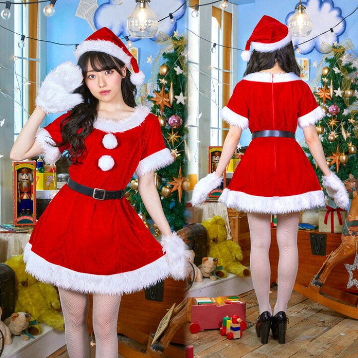 楽天市場】ミミノエル キャンディ ミトン サンタ サンタコス コスプレ  