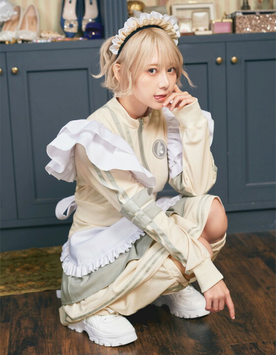 killremote キルリモ ジャージワンピース 白 - メルカリ｜長袖・七分丈 