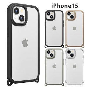 iPhone15 MagSafe対応 クリア タフ ケース クリアケース カバー TPU ソフトケース ハードケース ソフト ハード 耐衝撃 透明 透け ストラップホール シンプル アイフォン フィフティーン iPhone 15 6.1in