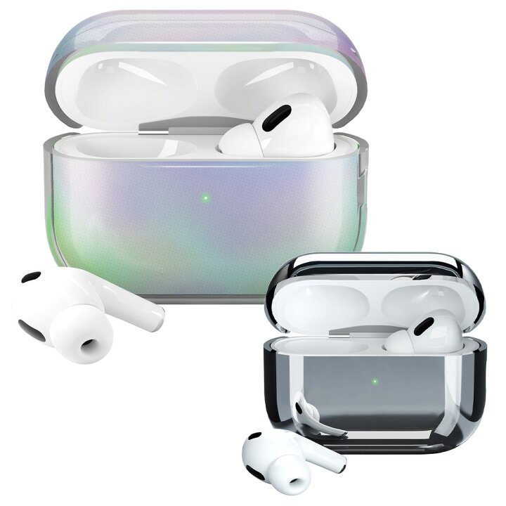 楽天市場】送料無料 AirPodsPro 第2世代 TPU ソフトケース オーロラ  