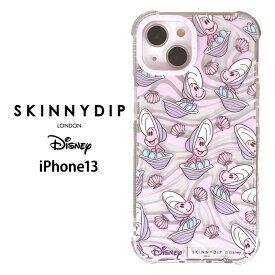 メール便 iPhone13 ディズニー ベビーオイスター x SKINNYDIP TPU クリア ケース カバー スキニーディップ ロンドン ソフトケース クリアケース ふしぎの国のアリス ヤングオイスター アイフォン iPhone 13 6.1inch iPhone13ケース スマホカバー スマホケース ss-ma02817