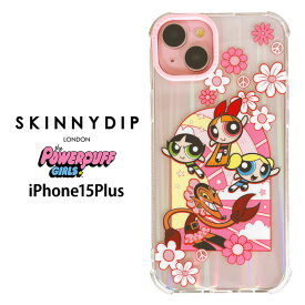 メール便 iPhone15Plus パワーパフガールズ x SKINNYDIP TPU クリア ケース カバー スキニーディップ ソフトケース クリアケース 透明 ブロッサム バブルス バターカップ アイフォン フィフティーン iPhone 15 plus iPhone15plusケース スマホカバー スマホケース ss-ma02761