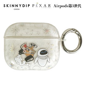送料無料 AirPods 第3世代 ディズニー ピクサー ウォーリー x SKINNYDIP TPU クリア ケース カバー カラビナ付き スキニーディップ ラメ ハード クリアケース 装着したまま充電 分離型 かわいい イヴ airpods3 3 AirPods第3世代 収納ケース イヤホン 保護カバー ss-ma02764