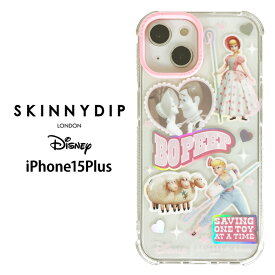 メール便 iPhone15Plus ディズニー トイストーリー ボー・ピープ x SKINNYDIP TPU クリア ケース カバー スキニーディップ ソフトケース クリアケース かわいい ウッディ アイフォン フィフティーン iPhone 15 plus iPhone15plusケース スマホカバー スマホケース ss-ma02851