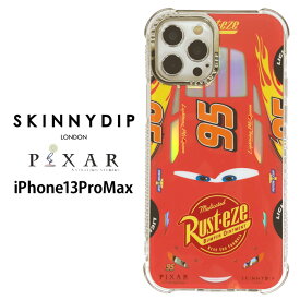 メール便 iPhone13ProMax ディズニー ピクサー カーズ x SKINNYDIP TPU ケース カバー スキニーディップ ソフト ソフトケース かわいい キャラクター ライトニング・マックィーン レッド 赤 アイフォン プロマックス iPhone 13 pro max スマホカバー スマホケース ss-ma03349