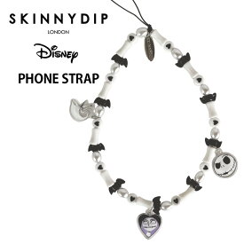 メール便 ディズニー ナイトメアー・ビフォア・クリスマス x SKINNYDIP ストラップ スキニーディップ ロンドン チャーム キーチャーム バッグチャーム ストラップホルダー フォンストラップ 携帯ストラップ スマホ ホルダー ジャック サリー ゼロ キャラクター ss-ma03360