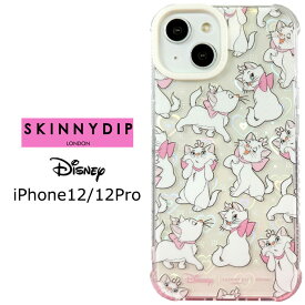 メール便 iPhone12 iPhone12Pro ディズニー マリー x SKINNYDIP TPU クリア ケース カバー スキニーディップ ソフト ソフトケース クリアケース 透明 キャラクター 可愛い おしゃれキャット アイフォン トゥエルブ プロ iPhone 12 Pro スマホカバー スマホケース ss-ma04067