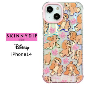 メール便 iPhone14 ディズニー レディ x SKINNYDIP TPU クリア ケース カバー スキニーディップ ソフト ソフトケース ハード クリアケース 透明 キャラクター わんわん物語 レディちゃん アイフォン iPhone 14 6.1 2眼 iPhone14ケース スマホカバー スマホケース ss-ma04100