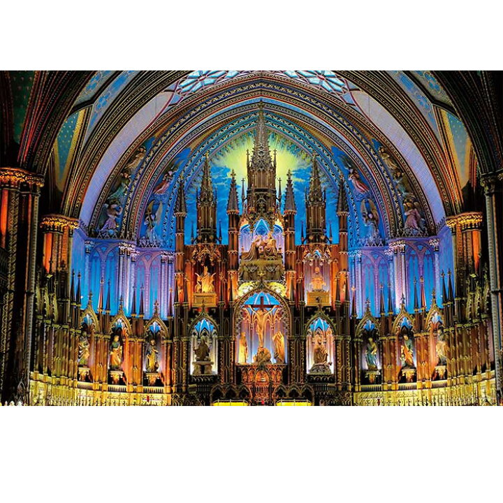 楽天市場 煌めきの聖堂 カナダ モントリオール ノートルダム大聖堂 ジグソーパズル 1000ピース ジグソー パズル Puzzle 海外 世界遺産 風景 写真 ノートルダム大聖堂 観光地 ギフト プレゼント 誕生日 贈り物 クリスマス ステイホーム おうち時間 アート 絵画