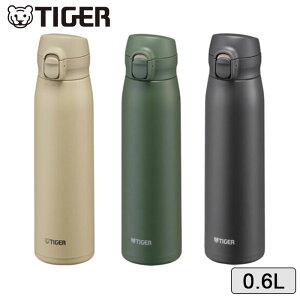 �Ў�ň��݂₷�� �����v�b�V���}�O ���� �^�C�K�[ 600ml �H��@�Ή� �X�e�����X�{�g�� MKR-W060 �I�ׂ�3�F �^��f�M�{�g�� �������� ���� �{�g�� �ۉ� �ۗ� TIGER