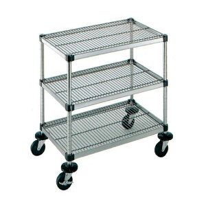弁慶シェルフワゴン 3段 4-3-3M-10-L ご飯 キッチン用品 シンプル ステンレス製 日本製
