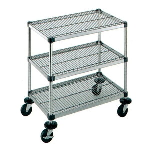 弁慶シェルフワゴン 3段 6-3-3M-10 ご飯 キッチン用品 シンプル ステンレス製 日本製