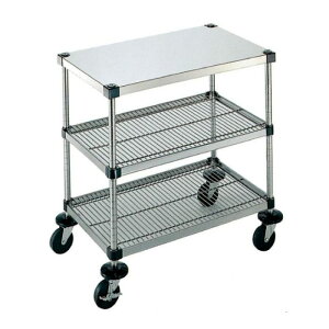 弁慶シェルフワゴン 3段 6-3-B-2M-7 ご飯 キッチン用品 シンプル ステンレス製 日本製