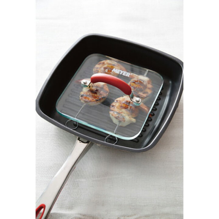 楽天市場】マイヤー パーフェクト グリルパン 24cm (グリルプレス付き  