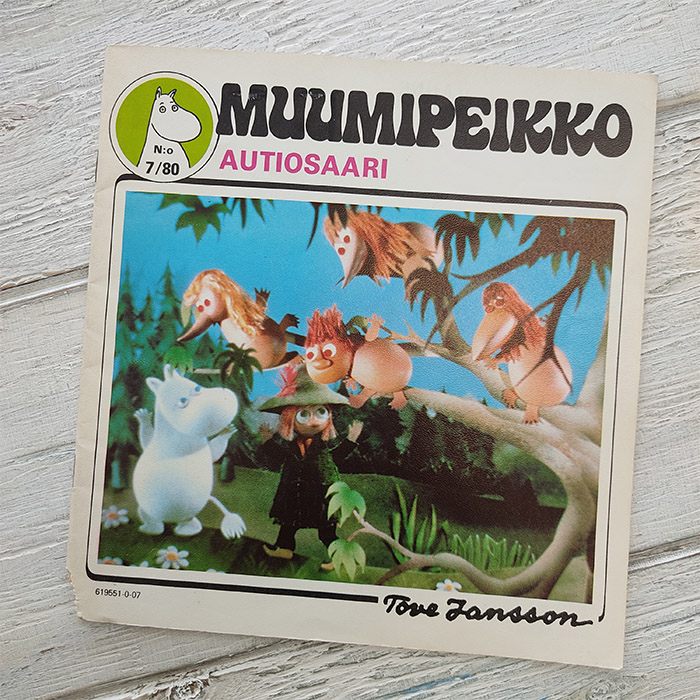 ムーミン ヴィンテージ コミックス 07 1980年 フィンランド語版 AUTIOSAARI裏シミ、ページ破れ
