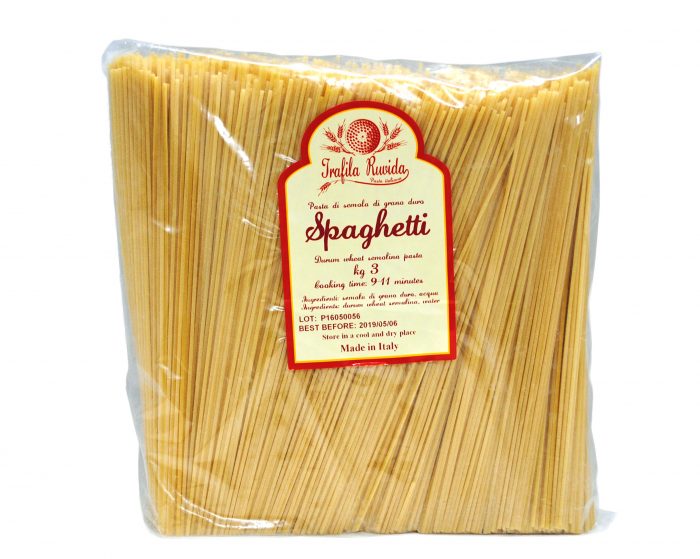 TRAFILA RUVIDA オープニング 大放出セール Spaghetti トラフィーラ ルヴィダ スパゲッティ 品質保証 3kg 2.0mm 返品 キャンセル 交換不可