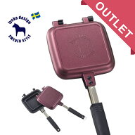 アウトレット 新品未使用品 lycka design リュッカ デザイン ホットサンドメーカー 直火専用【傷、へこみ…