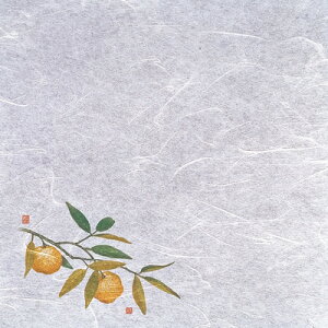 新・濡れ奉書紙（100枚入） 柚子 （10月〜11月） 200×200mm( キッチンブランチ )