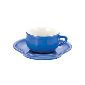 アピルコ フローラ モカカップ&ソーサー PTFL M FL(6客入) 100ml 【ブルー】