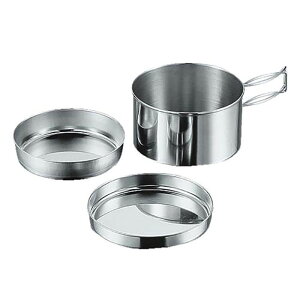 パール金属 キャンピングショッキ3テンセットハコイリM-7519 日本製 鍋 片手鍋 食器 ステンレス アウトドア 調理器具 キャンプ ソロキャンプ BBQ バーベキュー