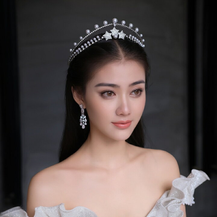楽天市場 ヘッドドレス 着物 髪飾り パール ブライダル ウェディング ティアラ ビジュー 花嫁 お呼ばれ フォーマル ヘアアクセサリー レディース おしゃれ カチューシャ 成人式 結婚式 卒業式 発表会 エレガント 星モチーフ 送料無料 Addchic