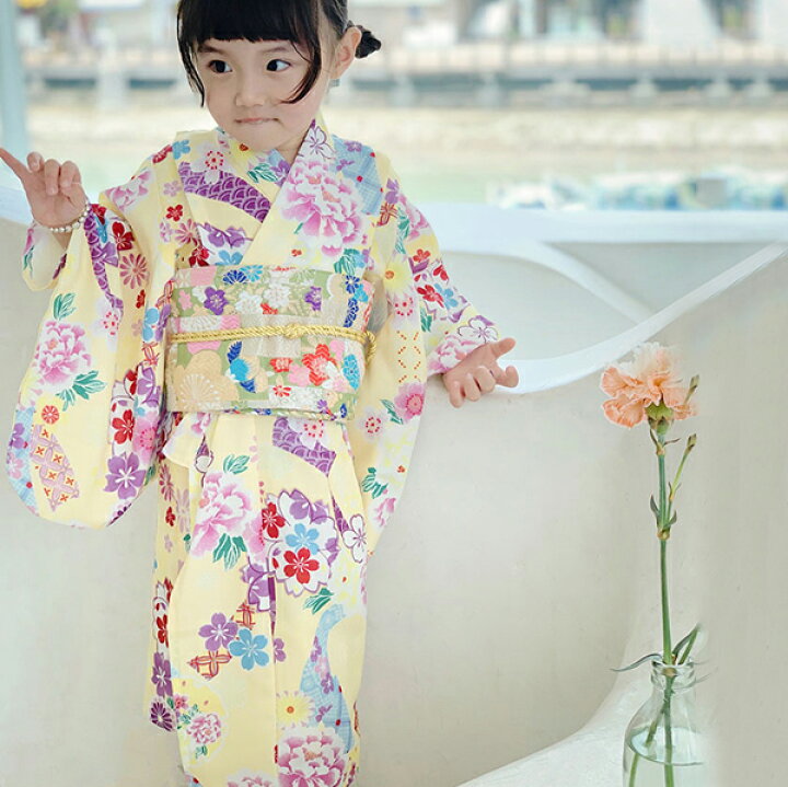 楽天市場 子供浴衣 キッズ浴衣 作り帯 女の子 和装 和服 浴衣セット 子供 キッズ かわいい おしゃれ 夏祭り お祭り おまつり 花火大会 七五三 送料無料 Addchic