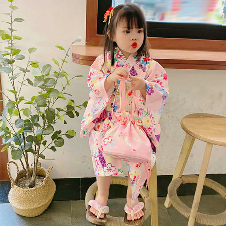 子供浴衣 キッズ浴衣 浴衣セット おしゃれ 和服 おまつり 七五三 子供 作り帯 かわいい 浴衣帯 和装 お祭り キッズ 送料無料 女の子 夏祭り 花火大会