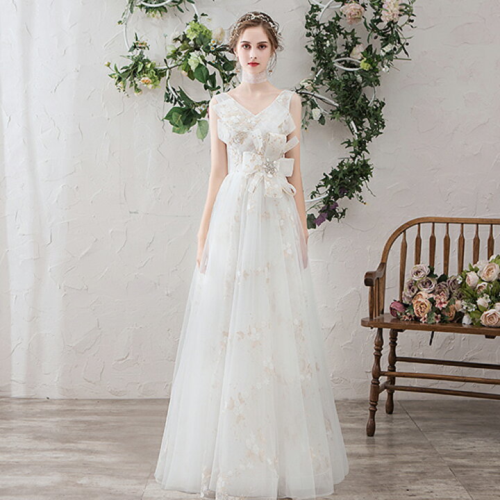 楽天市場】ウェディングドレス 二次会 結婚式 花嫁 ブライダル 演奏会  