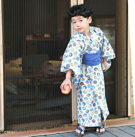 子供浴衣 浴衣セット キッズ浴衣 帯 男の子 和装 和服 子供 キッズ かわいい おしゃれ 夏祭り お祭り おまつり 花火大会 七五三 80 90 100 110 120 130 140 150 160 送料無料