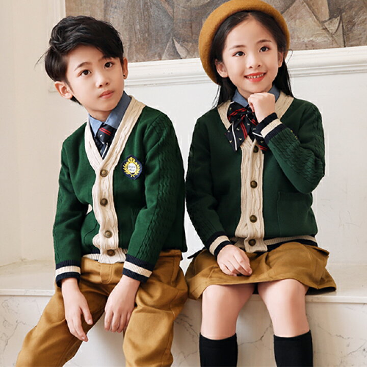 楽天市場】5点セット 学生制服 子供制服 セットアップ セーター 子供  
