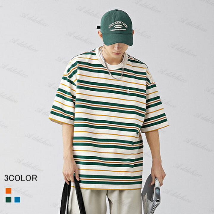 楽天市場】tシャツ 3color メンズ 半袖 綿 コットン 半袖Tシャツ 