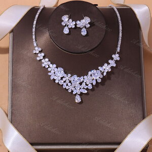 2_Zbg EGfBO lbNX+sAX WG[uC_ ԉ t p[eB[ 񎟉 ANZT[ \ 񎟉 l  OB Ǝ v[g Mtg Jewelry Set