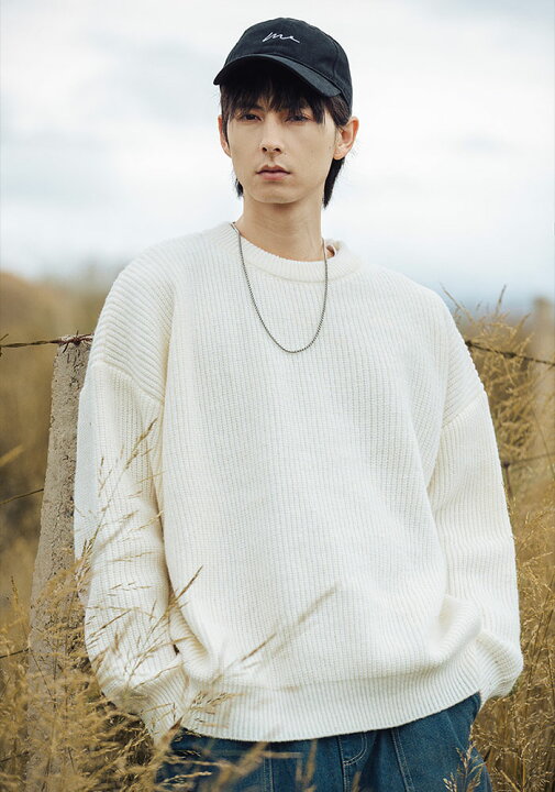 Errea] コンペティション ショートパンツ BARNEY Errea] コンペティション ショートパンツ BARNEY マルーン/ホワイト  [Errea] コンペティション ショートパンツ メンズ ニット プルオーバー 円形ネック 長袖 春秋 綿混 ローゲージ 無地 カジュアル 韓国スタイル リブ裾 機洗可 (米白,L)