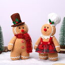 クリスマス人形 クリスマス 飾り 2点セット クリスマス 人形 置物 ジンジャーマン クッキー テーブル飾り 飾り品 室内…