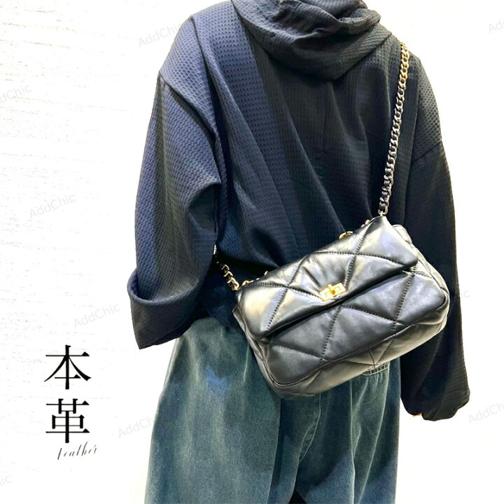 楽天市場】【本革 羊革】ショルダーバッグ キルティングバッグ 
