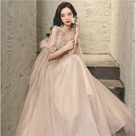 カラードレス 演奏会 カラードレス ピンク ロングドレス 二次会 ドレス 結婚式 花嫁 発表会 ブライダル 前撮り 披露宴 コンサート イブニングドレス カクテルドレス パーティードレス ピアノ 海外挙式 大きいサイズ