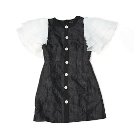 No:28SJ02DR1905BLK | Name:Dahlia Jacquard Mini Dress | Color:Black【SISTER JANE_シスタージェーン】