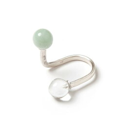 No:bsd23SS-35_a | Name:Float glass ring | Color:Clr・Grn【BEDSIDEDRAMA_ベッドサイドドラマ】【アクセサリー】【リング】【gss】【ss50】